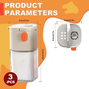 Dosificador de Sal y Pimienta en Polvo con Tapa de Rosca, 180 ml, Doble Boca, Multifuncional, para Condimentos Domésticos - Product Image 2