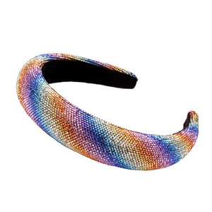 Serre-tête Hua Liyu pour femme avec strass, imprimé léopard, accessoire capillaire en éponge, coiffe tendance et individualiste - Product Image 5