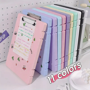 A4 Clip Board School Hospital Office High Quality PP Stationery <strong>ClipBoard</strong> Metal Clip <strong>Clipboard</strong> <strong>Folder</strong> Custom Logo - Product Image 1