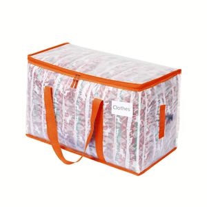Bolsas de Plástico Extra Grandes y Resistentes para Mudanza, Impermeables, con Asas y Cierres, Plegables, para Almacenamiento en Dormitorios Universitarios - Product Image 5