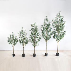 DKB Factory Wholesale Outdoor Artificial Green Plant High Quality Artificial Plants Green Decorative <b>Tree</b> Artificial Olive <b>Tree</b> - Product Image 1