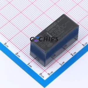 G2RL-2 DC48 Power Relay Through hole Relay 48V 2 Changeover: 2C (DPDT-Changeover)::: 440V-AC/300V-DC Silver Alloy (Cadmium Free) - Product Image 1