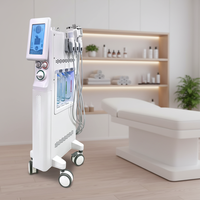 Appareil professionnel 6 en 1 pour le lifting du visage, le jet d'oxygène, la microdermabrasion, pour le rajeunissement et l'éclaircissement de la peau