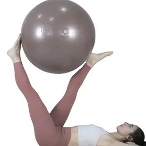 55cm BLOOM Bola de Yoga Anti-Explosão, Bola de Pilates Antiderrapante, para Treino, Fitness, Exercício, Equilíbrio, Ginásio, Abs, Parto Gravidez
