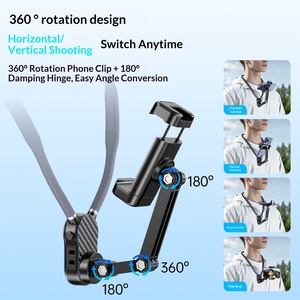 Magnetic Chest Mount Phone Holder With Lanyard Bracket For <b>Cycling</b> Live Vlog Compatible With DJI GoPro Action Camera - Product Image 3