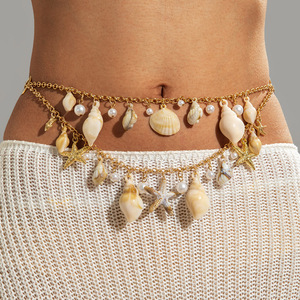 Collana Esagerata in Stile Bohémien Europeo e Americano con Stella Marina, Conchiglia e Perla, per Vacanze al Mare - Product Image 3