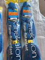 Extensions de cheveux tressés jumbo en fibre synthétique teinte haute température 100% Kanekalon 100g Vente en gros