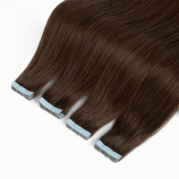 Extensions de cheveux à bandes adhésives 100% cheveux humains, qualité luxe, double épaisseur, extensions à bandes adhésives pour salon