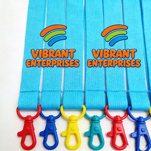Heavy Duty Custom Polyester Lanyard with Lobster Clasp for Keychains and ID Holders