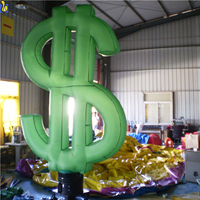 Danseur gonflable en forme de dollar américain, danseur de ballon K1027