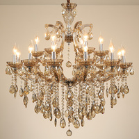 Lustre et lampes suspendues en cristal Maria Theresa, style hôtel, bar, restaurant, éclairage pour salon, salle à manger, décoration