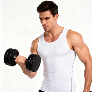 Camiseta Deportiva de Verano para Hombre, sin Mangas, de Alta Elasticidad, Transpirable, de Secado Rápido, con Malla - Product Image 4