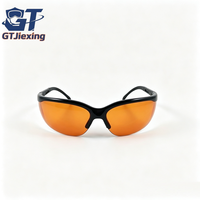 Lunettes de sécurité de haute qualité avec monture PC, branches réglables, anti-rayures, anti-buée et plaquettes nasales en caoutchouc souple