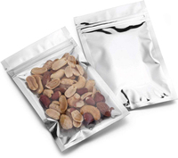 Sacs Mylar refermables, sacs d'emballage thermoscellables en feuille d'aluminium, petits sacs transparents argentés pour le stockage de bonbons et de bijoux