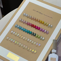 UOMEEI - Polvo Mágico para Uñas con Efecto Espejo, 35 Colores, Ultrafino, Alto Brillo, Efecto Cromo Acrílico, Decoración de Uñas