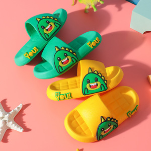 Chaussures de plage dinosaures pour jeunes enfants, sandales à enfiler pour tout-petits, pantoufles d'été de plage à motif dessin animé pour garçons et filles, chaussons de douche - Product Image 5