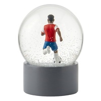 Globe à neige en verre de 100 mm avec figurine de joueur de football, cadeau de Noël pour garçons, hommes, entraîneurs, globes à neige en résine, cadeau