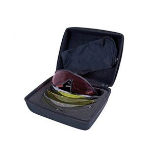 Tactical Ballistic Shooting <b>Glasses</b> Waterproof Feature Lens Protection Hard Sided EVA Carrying <b>Case</b> Safety <b>Glasses</b> <b>Soft</b> Foam - Product Image 1