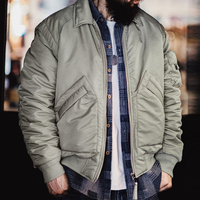 Veste bomber Maden pour homme, vêtements de travail rétro classiques CWU-45P, imperméable, respirante, réversible, écologique, vêtements d'extérieur d'hiver