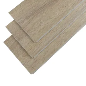 Customized wood grain rigid core pvc plastic plank interlocking click lock spc vinyl flooring