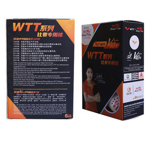 Palline da ping pong a 3 stelle approvate WTT V40 + ITTF a doppio pesce - Product Image 2