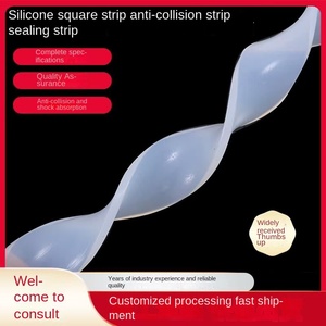 סיליקון מוצק עמיד בטמפרטורה גבוהה עמיד בפני שחיקה שטוח נגד התנגשות עמיד למים בולם זעזועים אטימה מרובעת לבן אדום - Product Image 4