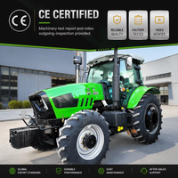 Tracteur 4x4 200 ch avec châssis robuste, cabine climatisée, tracteurs agricoles diesel