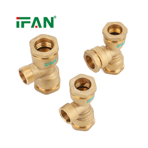 IFAN Fabricant chinois Raccords de compression en <span class=keywords><strong>laiton</strong></span> forgé pour tuyaux, coudes, tés et raccords à douille, pour HDPE - Product Image 3
