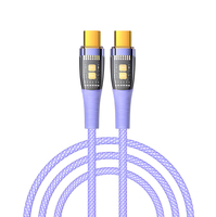 Kabel Data USB Type-C Kepang untuk Pengisian Cepat 3A Bahan TPE Kompatibel dengan Kamera & Komputer