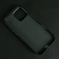 Casing Ponsel Magnetik Berbahan Nabati Ramah Lingkungan untuk iPhone dengan Tempat Kartu Lepas Pasang
