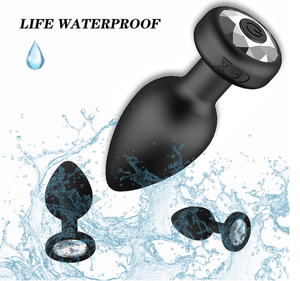 ワイヤレスリモコン付きシリコン製アナルプラグ 大人のおもちゃ 10種類の振動モード付き モールバットプラグ バイブレーター カップル向け - Product Image 4
