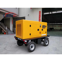 Générateurs diesel silencieux à 4 cylindres 100kva à vendre groupe électrogène d'auvent à atténuation sonore 80kw 220V 3 phases