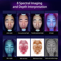 Huidtintvochtigheidsmeter X3 Spa Beauty Ai 3D Professionele Gezichtscanner Draagbare Huidanalysemachine Collageenmeting