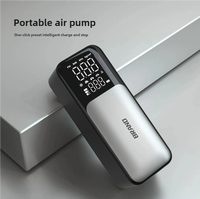 Mini gonfleur de pneu numérique sans fil intelligent pour voiture Banque d'énergie d'urgence Pompe à air rechargeable plus rapide Compresseur d'air pour voiture