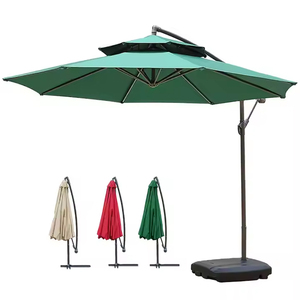 Sombrilla moderna <span class=keywords><strong>de</strong></span> plátano a prueba <span class=keywords><strong>de</strong></span> viento 3M impermeable plegable al aire libre refugio solar con base cruzada para <span class=keywords><strong>playa</strong></span> balcón para hoteles - Product Image 2