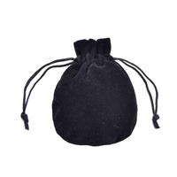 Bolsas de joyería de terciopelo suave con logotipo impreso personalizado de fondo redondo semicircular de 7x9cm para pendientes de anillo Uso de paquete pequeño