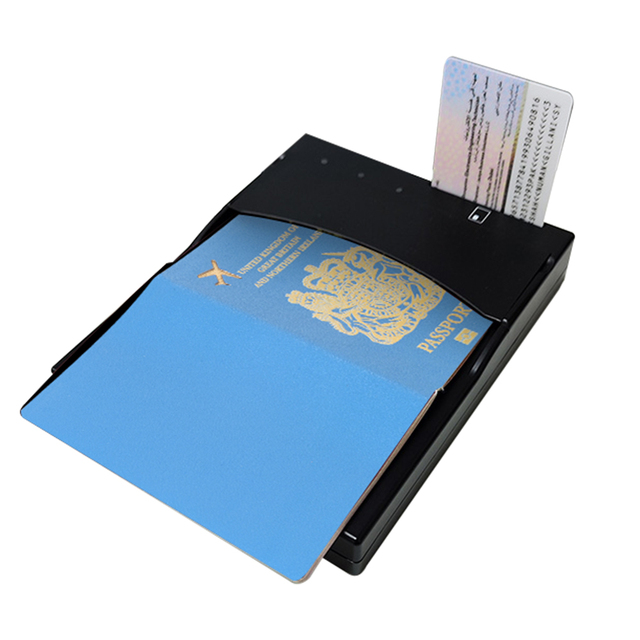 Automatic Hotel Passport Reader OCR MRZ Hands-free Desktop Driver License ID Card Passport Scanner for Airport Customs Travel