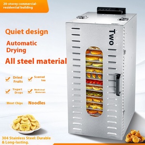 Machine à fruits secs en acier inoxydable intelligente à double usage 20 couches Moteur <span class=keywords><strong>de</strong></span> séchage automatique des aliments 1500W 220V 1 an - Product Image 2