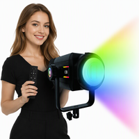 Lumière vidéo RGB COB 100W pour éclairage photographique en studio, photo et vidéo, effet stroboscopique en direct