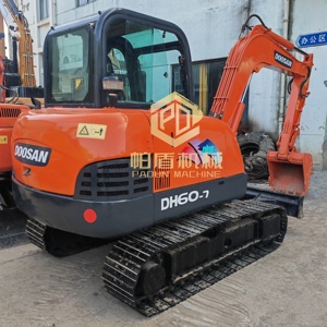 Mini-excavatrice Doosan DH60-7 d'occasion, 6 tonnes, excavatrice sur chenilles, machine d'excavation hydraulique pour la construction - Product Image 1
