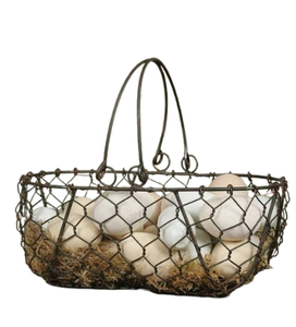 Accesorios de cocina, diseño creativo, cesta de almacenamiento de huevos de alambre de hierro, utensilios de cocina, organizador de cesta de huevos con forma personalizada de Metal - Product Image 1