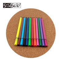 Kit de marqueurs artistiques multicolores, stylos à pointe feutre lavables, pointe fine de 1,0 mm, pour le dessin et le croquis des enfants, fournitures scolaires