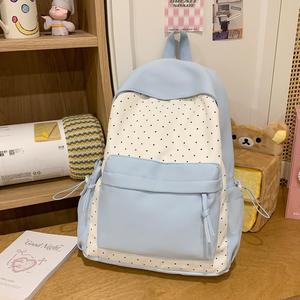 <span class=keywords><strong>Mochila</strong></span> de Viaje de Nailon con Estampado de Lunares, Linda y Moderna, <span class=keywords><strong>Mochila</strong></span> <span class=keywords><strong>Escolar</strong></span> Kawaii para Niñas, Ligera, para Uso Diario - Product Image 4