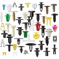 Clips de fixation en plastique pour pare-chocs automobiles de haute qualité, 100 pièces, noirs