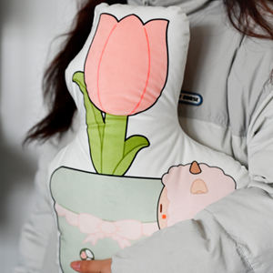 Cojín de felpa de flores, cojín de silla de felpa suave, cojín para sentarse, almohada para el hogar y la Oficina, gran <span class=keywords><strong>idea</strong></span> de regalo para el Día de San Valentín - Product Image 5