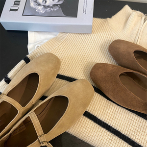 2025 Lightweight Ballet Flat Casual <b>Shoes</b> <b>Soft</b> Sheepskin Comfortable Slip-On Design for Daily Work and Walking Style - Product Image 6