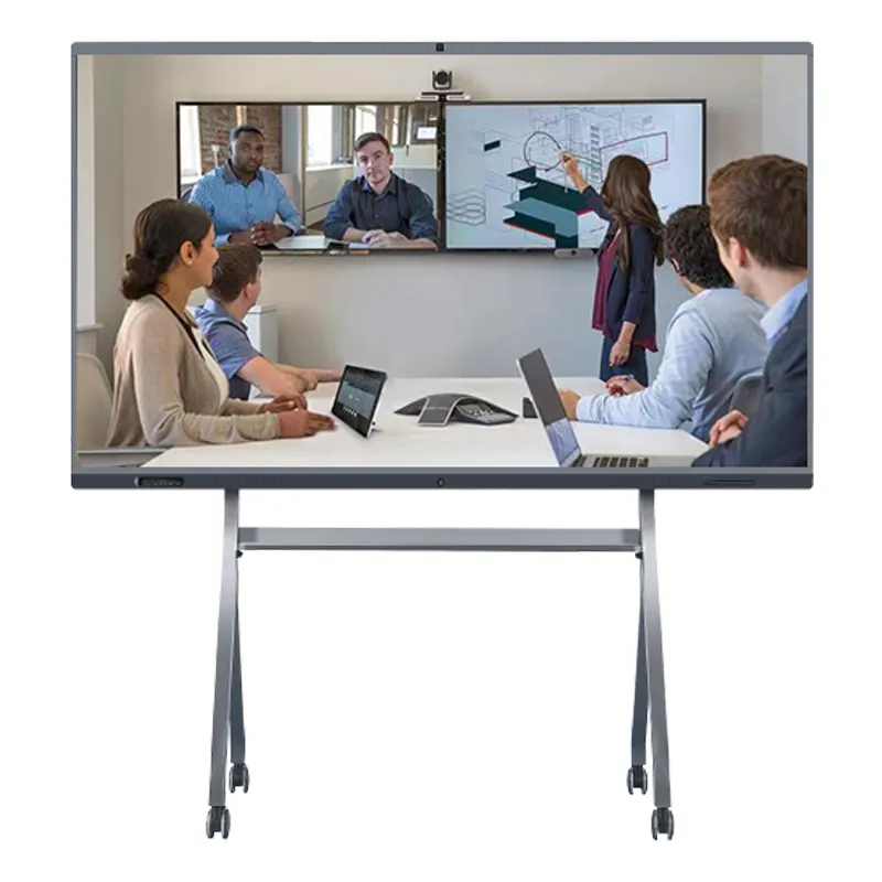 Hanlinhui Inc 65 Zoll keine integrierte Webcam tragbare Smart Board Lehre Meeting Touchscreen digitales interaktives Whiteboard