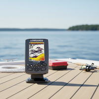 Sondeur de profondeur Lowrance Elite-3X authentique avec transducteur traversant le coque