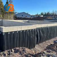 Planche de drainage moderne en HDPE à surface alvéolée pour toitures, sous-sols, jardins, barrages, pentes, écoles - Épaisseur personnalisable