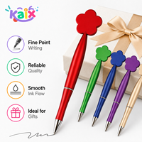 Stylo gel métallique haut de gamme KAIX avec logo personnalisé pour cadeaux promotionnels, pointe fine 0,5 mm, encre noire, vente en gros, fournitures de papeterie